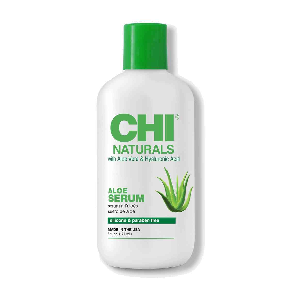 CHI Naturals Serum Aloe Vera & Hyaluronic Acid - sérum na vlasy s aloe vera a kys. hyalurónovou, 177 ml