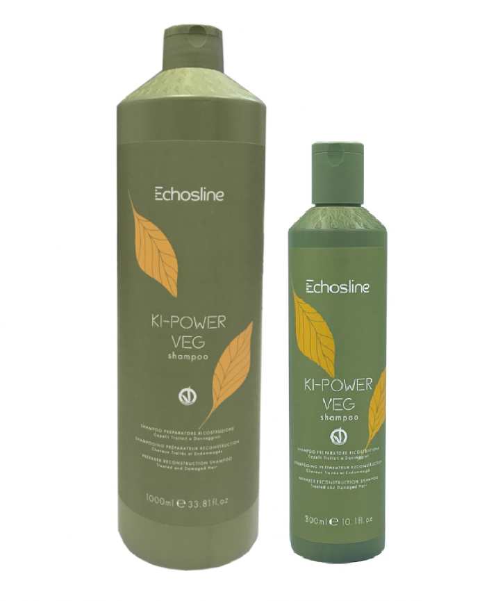 Echosline Ki-Power VEG - hydratačný šampón pre chemicky ošetrované vlasy