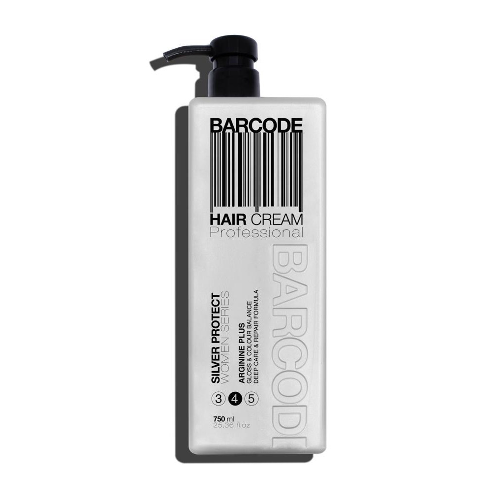Barcode Hair Cream Silver Protect (4) - kondicionér proti žlutému nádechu, 750 ml