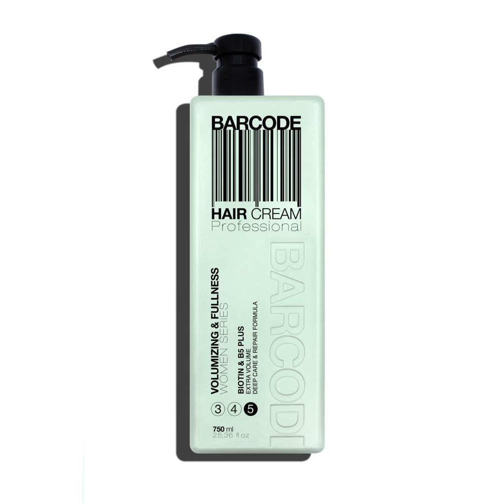 Barcode Hair Cream Volumizing & Fullness (5) - kondicionér pre objem a plnosť vlasov, 750 ml