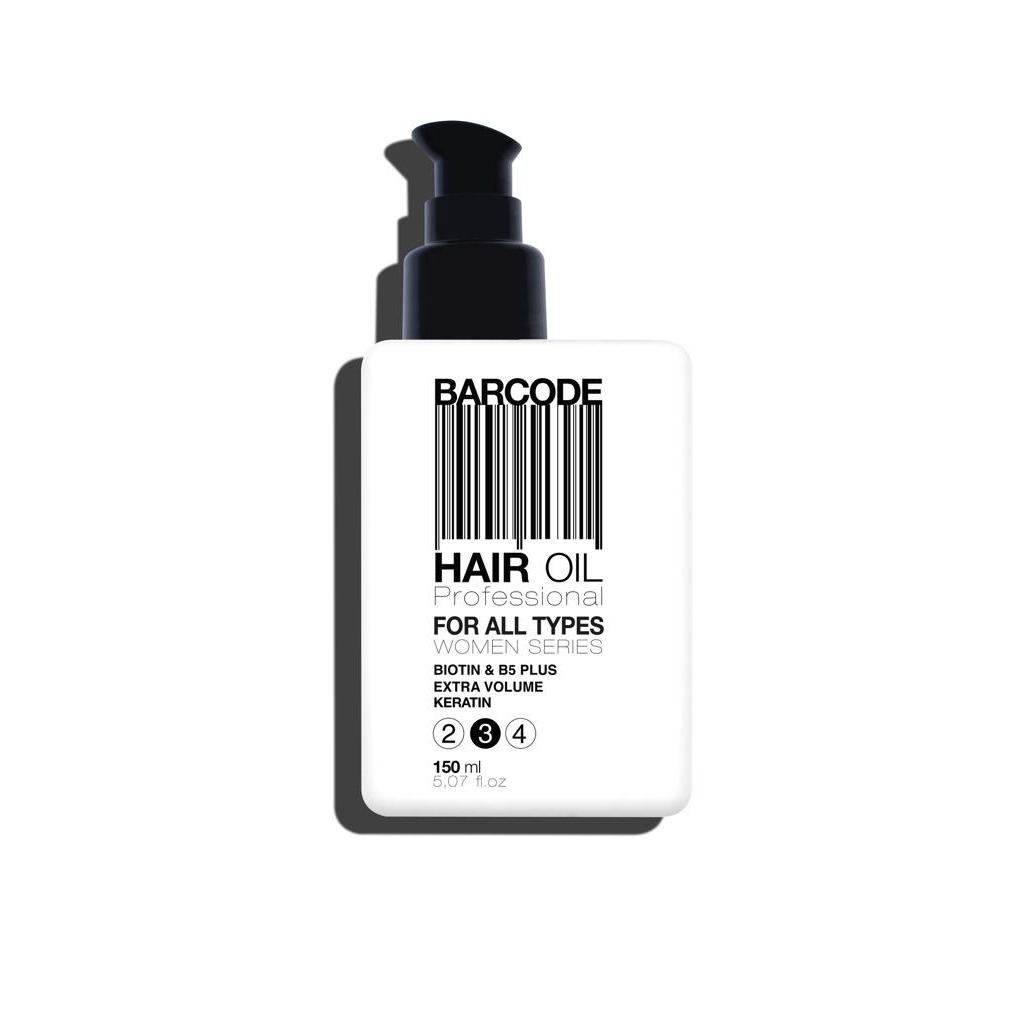 Barcode Hair Oil All Hair Types - olej na vlasy pro všechny typy vlasů, 150 ml