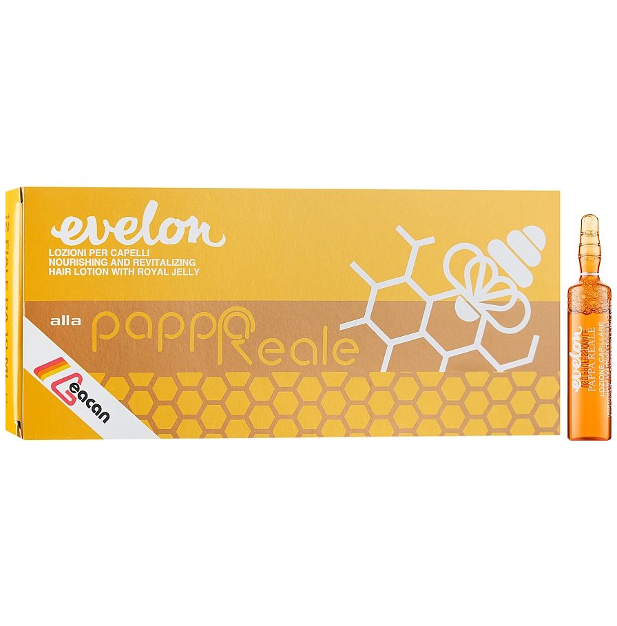 Evelon Pappa Reale Nourishing and Revitalizing Royal Jelly Hair Lotion - ampulky s materskou kašičkou, 12ks/bal