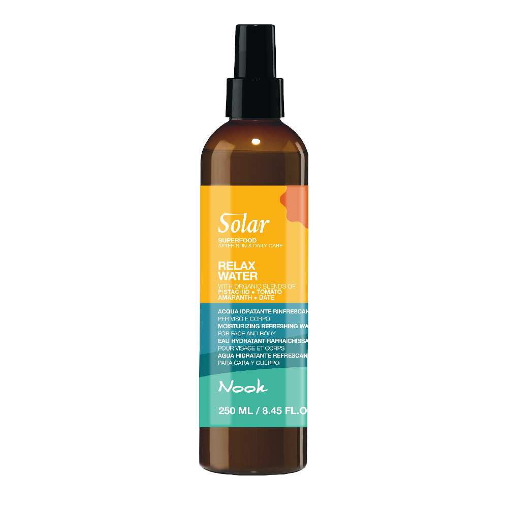 Nook Solar SuperFood Relax Water - hydratační sprej na vlasy, obličej a tělo, 250 ml