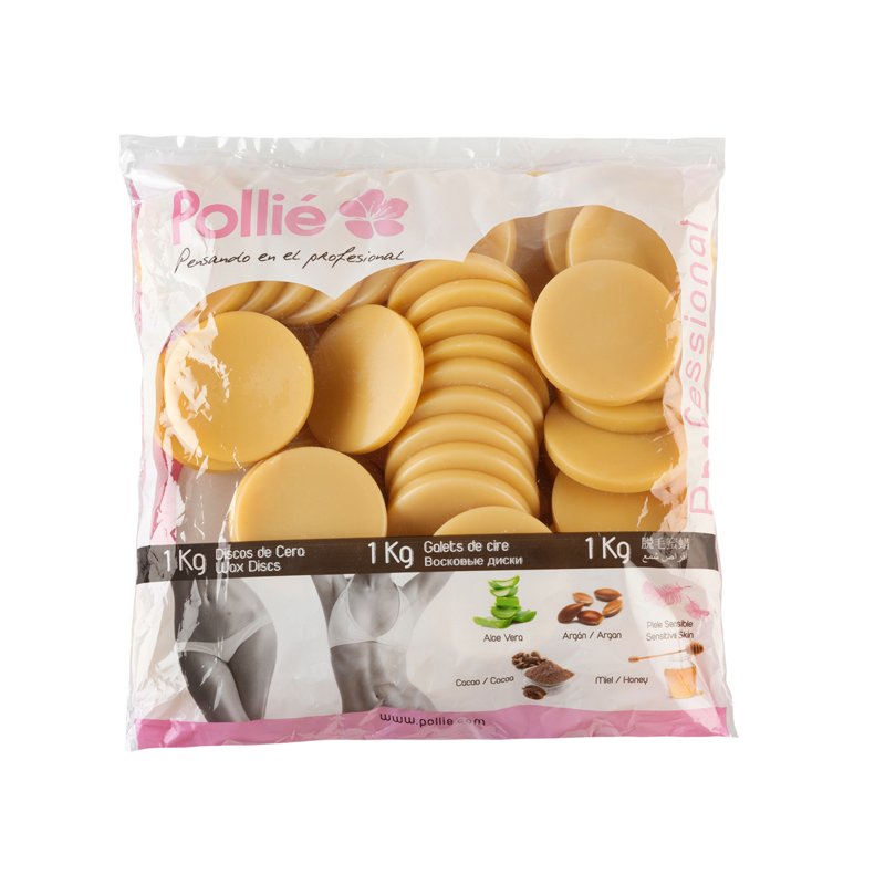 Pollié 03916 Honey Wax Discs - medový depilačný vosk, 1kg