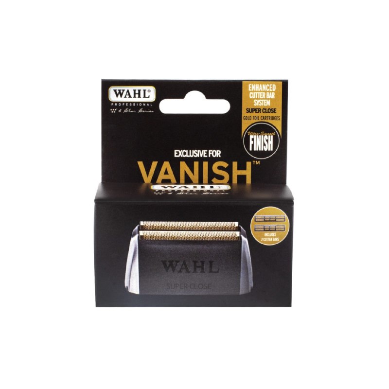 Wahl Vanish Foil Enhanced Cutter Bar System - náhradné fólie s nožmi na Vanish shaver - čierno-zlatá (3024503)