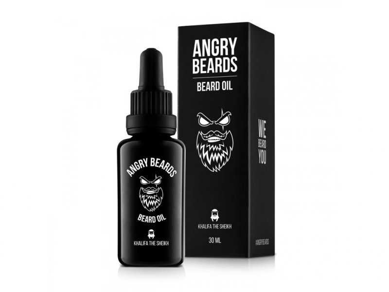 EXP: 6/23 - Angry Beards Beard Oil Khalifa The Sheikh - olej na bradu a vousy, 30 ml