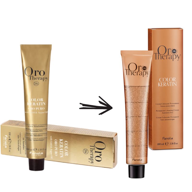 Fanola Oro Therapy - profesionální bezamoniaková barva na vlasy, 100 ml
