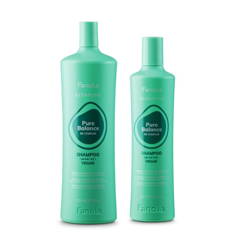 Fanola Vitamins Pure Balance Shampoo - čistící šampon pro mastnou/lupinatou pokožku