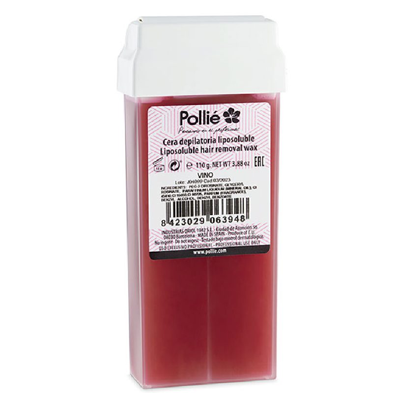 Pollié Wine 06322 Depilation Roll - On Wax - depilační vosk s vínovou vůní, 100 ml