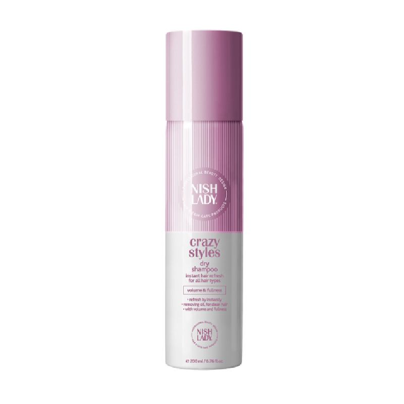 NishLady Dry Shampoo Volume&Fullness - suchý šampón na objem a plný vzhľad vlasov, 200 ml