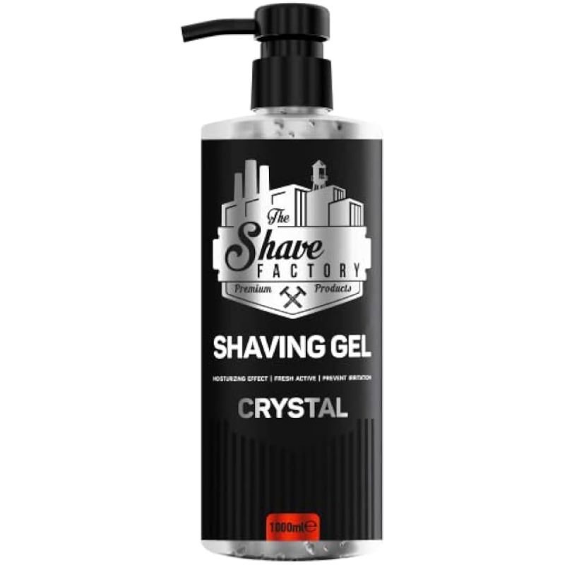The Shave Factory Shaving Gel CRYSTAL - gél na holenie, 1000 ml