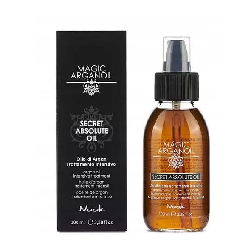 Nook Secret Absolute Oil - regeneračný a ochranný olej pre suché vlasy, 100 ml