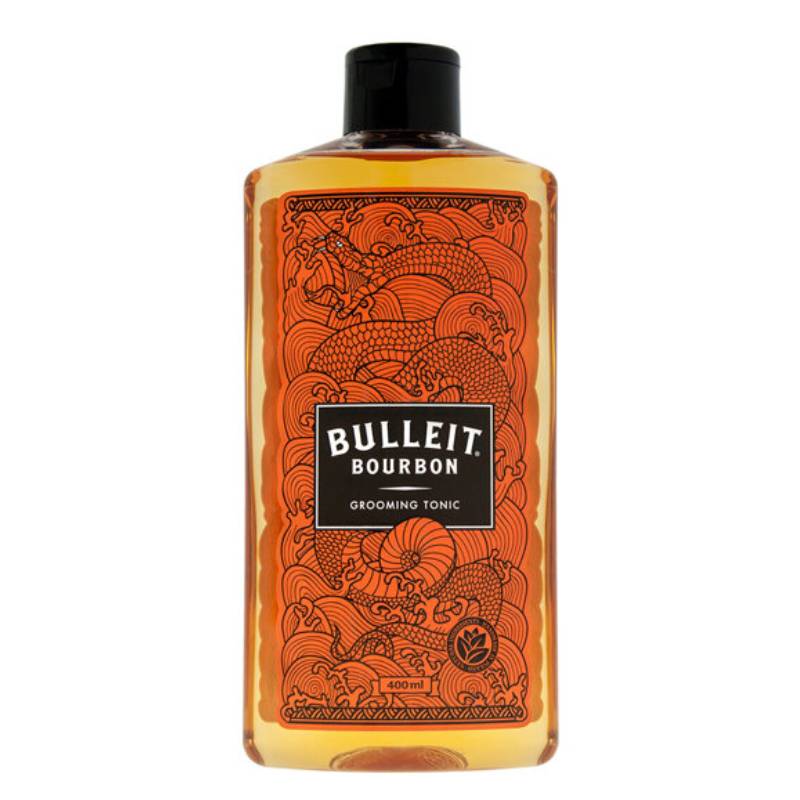 Pan Drwal Bulleit Bourbon Grooming Tonic - stylingové tonikum na vlasy, 400 ml