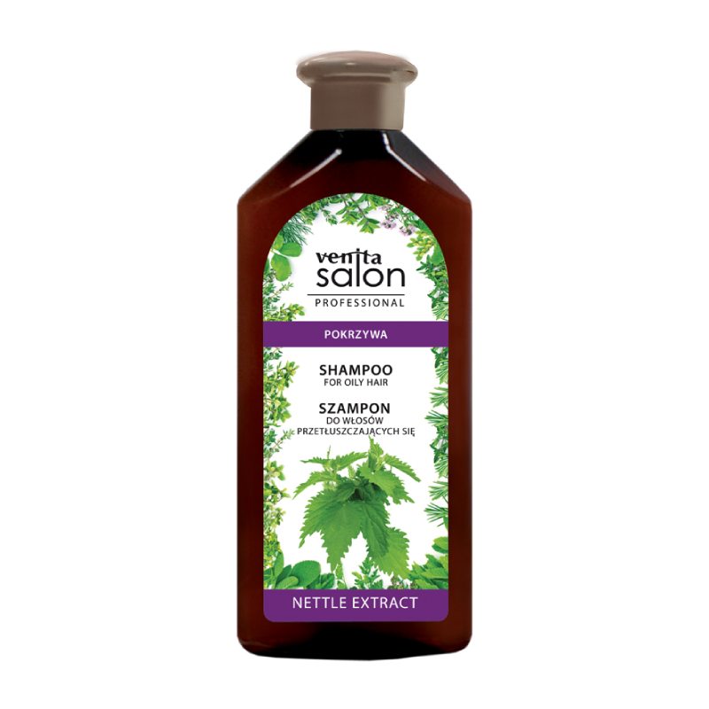 Venita Salon Nettle Extrakt Shampoo - kopřivový šampon pro mastné vlasy, 500 ml