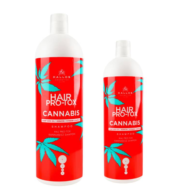 Kallos PRO-TOX Cannabis Hair Shampoo - šampon na vlasy s konopným olejem