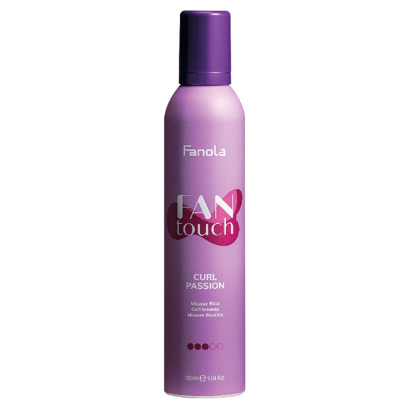 Fanola Fan Touch Curl Passion Mousse ●●●○○ - pěna pro definici a disciplínu vlnitých vlasů, 300 ml