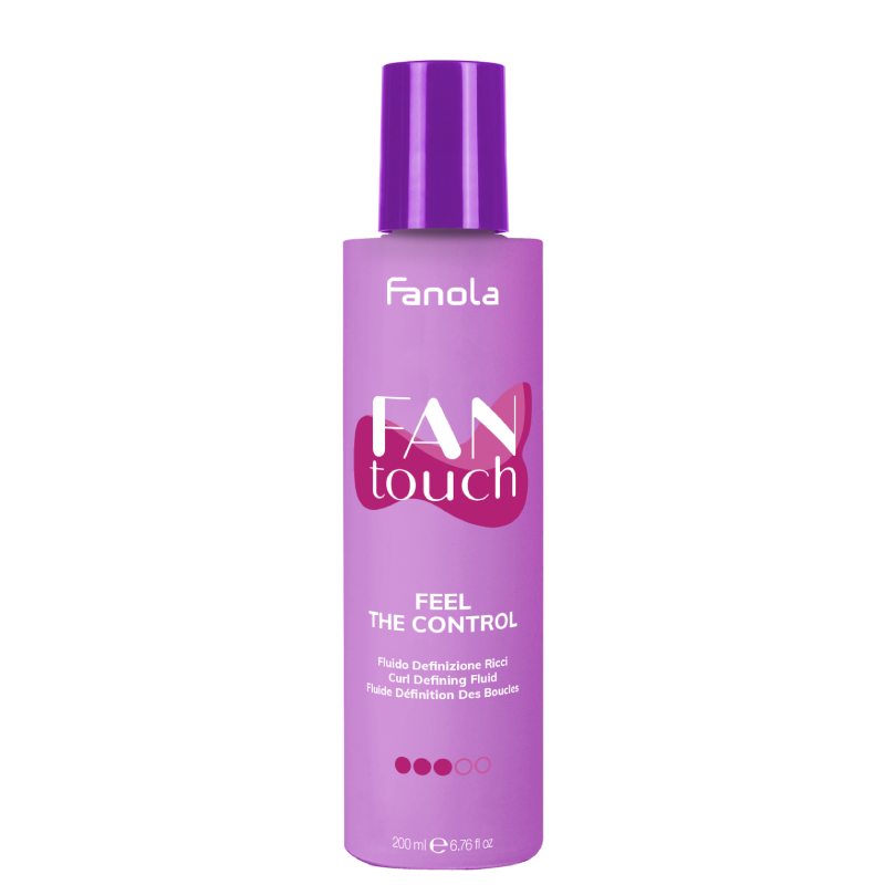 Fanola Fan Touch Feel The Control Fluid ●●●○○ - definujúci fluid pre vlnité a kučeravé vlasy, 200 ml