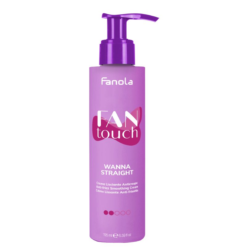 Fanola Fan Touch Wanna Straight Cream ●●○○○ - uhladzujúci krém s anti-frizz efektom, 195 ml