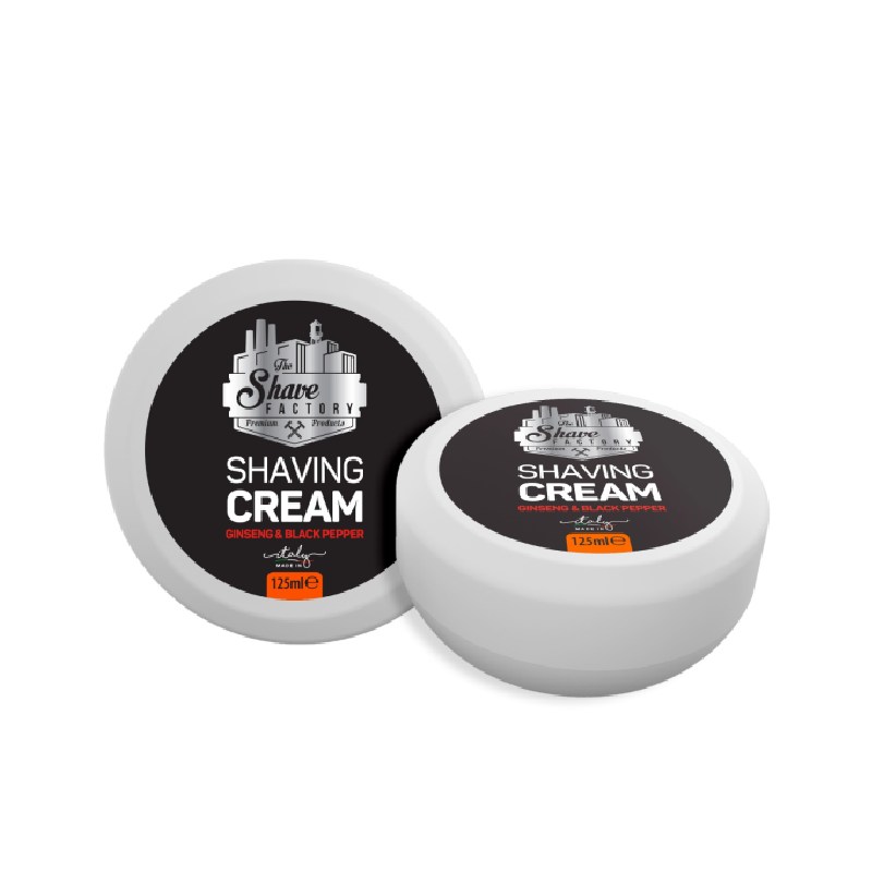 The Shave Factory Shaving Cream Ginseng&Black Pepper - krém na holení, 125 ml