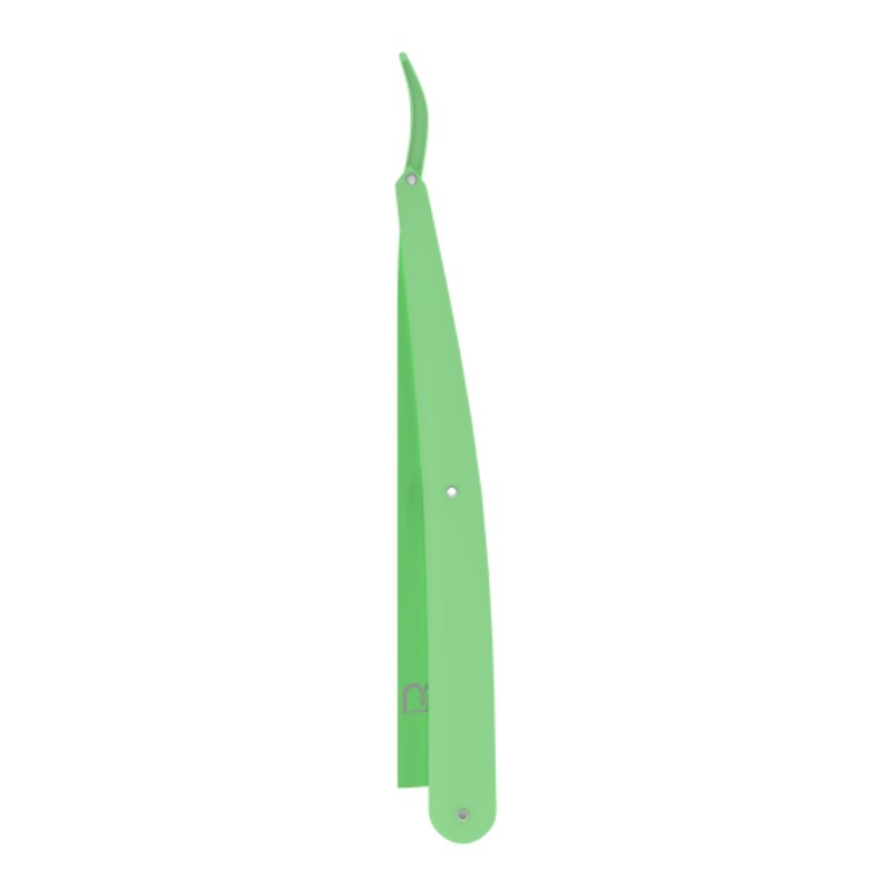 L3VEL3 Razor Holder Green - zelená shavetta na vymeniteľné žiletky, polovičná čepeľ