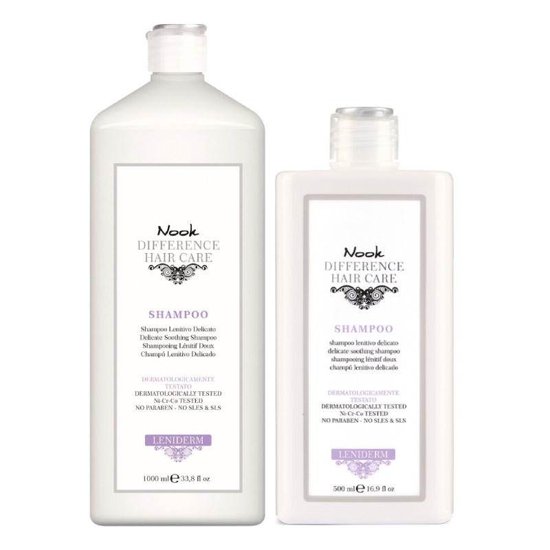 Nook Leniderm Shampoo - šampón pre citlivú alebo podráždenú pokožku hlavy