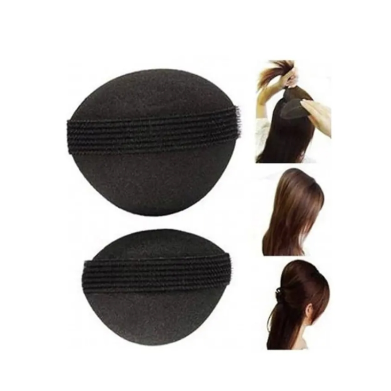 JzA Hair Bun 6088 - objemové vankúšiky/výplne, čierne - 2ks