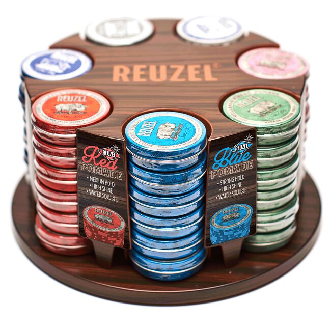 Reuzel Piglet Poker Chip Display - otočný stojan na 35g pomády zn. Reuzel