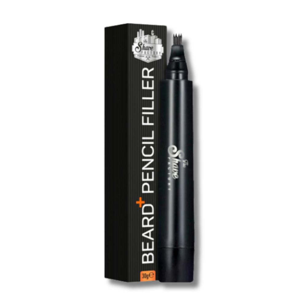 The Shave Factory Beard Pencil Filler Black - černá fixa pro doplňování chlupů na bradě, 5 ml