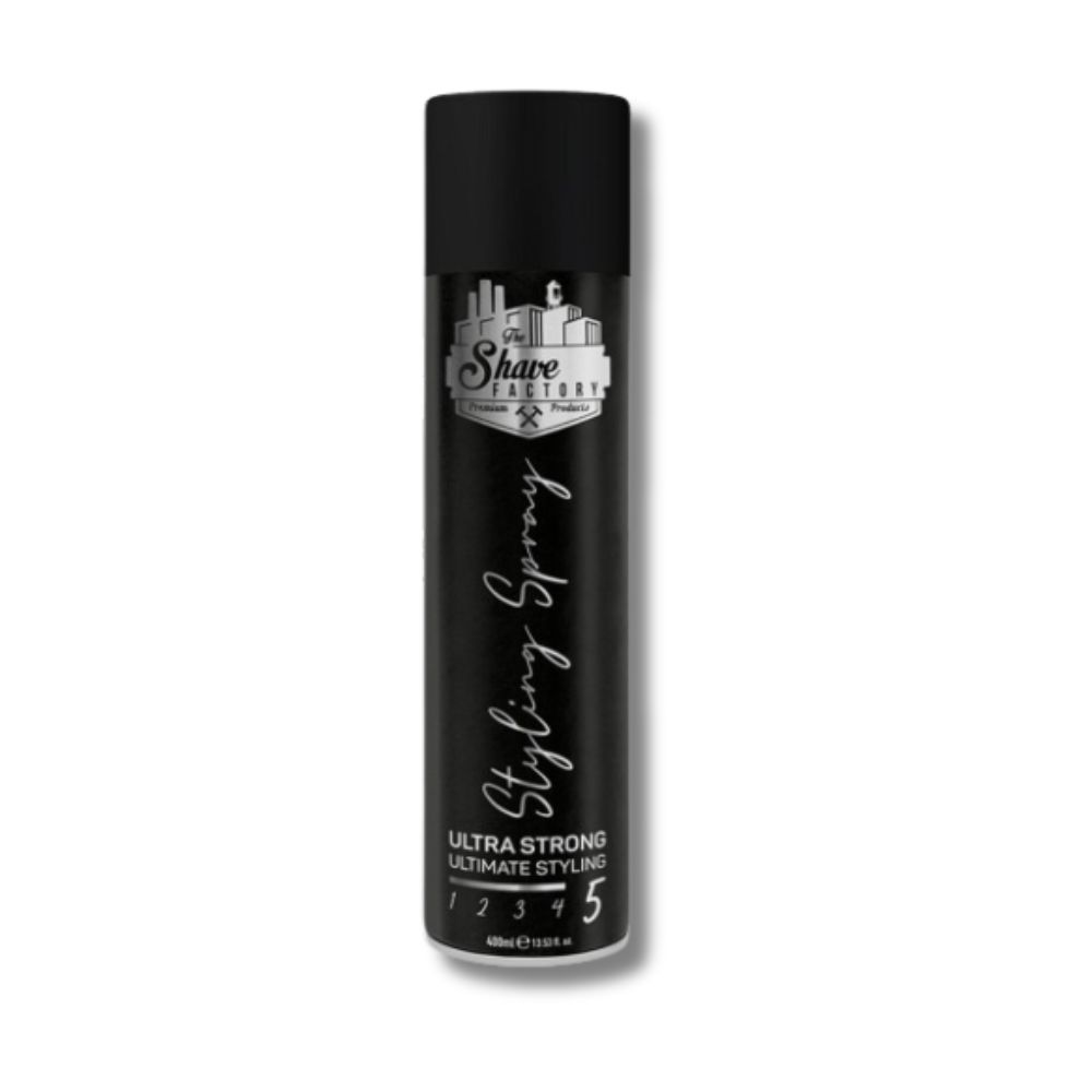 The Shave Factory Styling Spray Ultra Strong - lak na vlasy s ultra silnou fixáciou, 400 ml