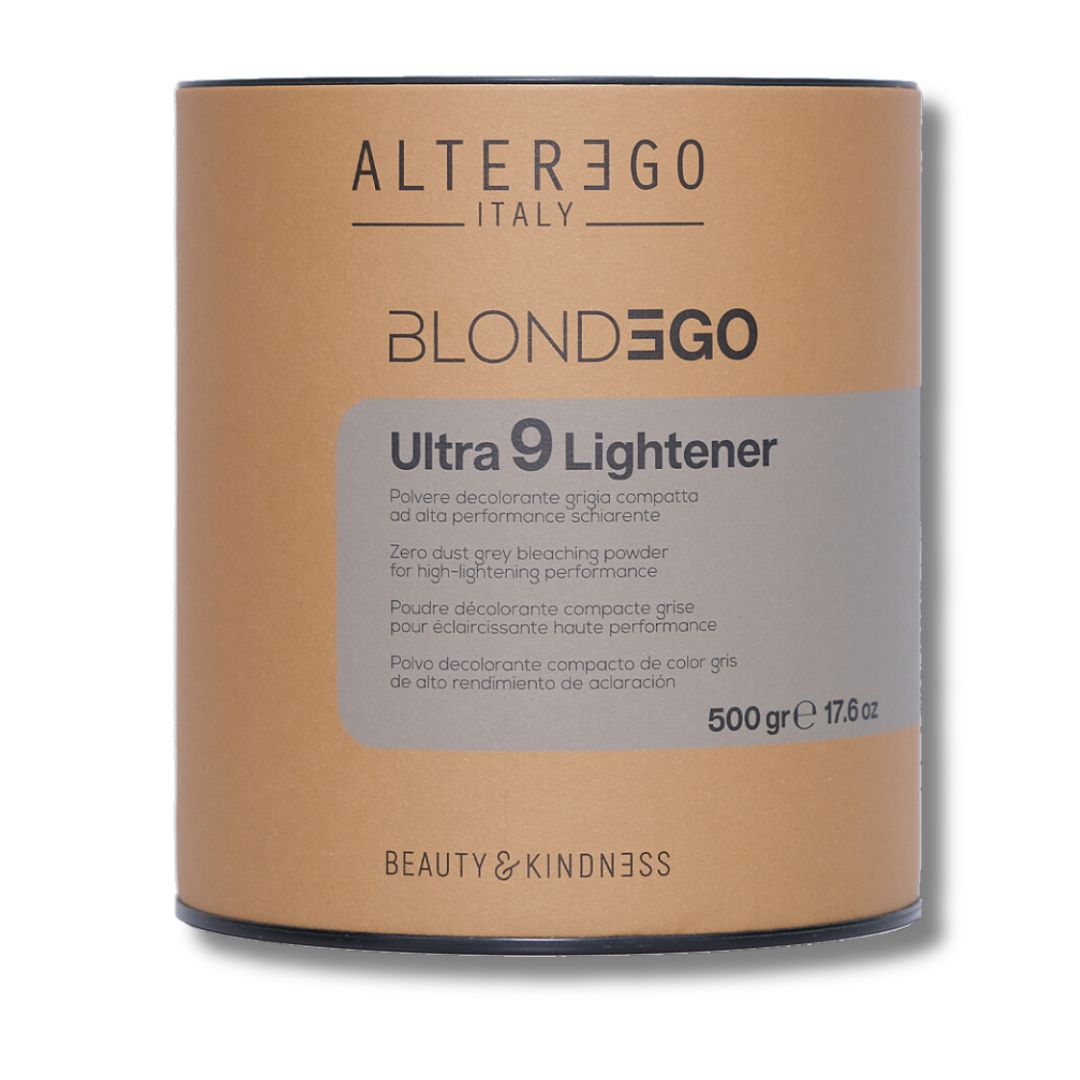 AlterEgo Ultra 9 Lightener - šedý odfarbovací prášok o 9 odtieňov, 500 g