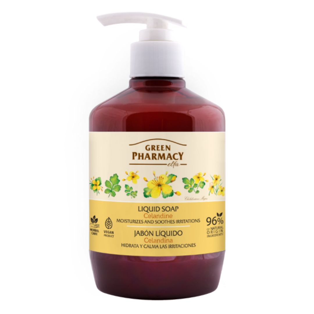 Green Pharmacy Liquid Soap Celandine - tekuté mydlo - lastovičník, 460 ml