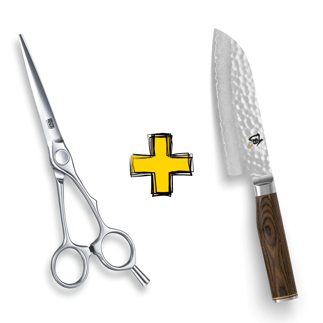 AKCE: Kasho KML S Millenium STRAIGHT Scissors - profesionální kadeřnické nůžky - ROVNÉ + Kasho TDM1727 nůž